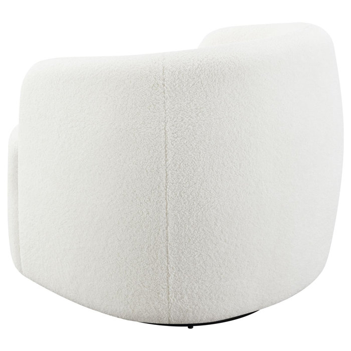 Ebern Designs Eadey Upholstered Swivel Barrel Chair Wayfair